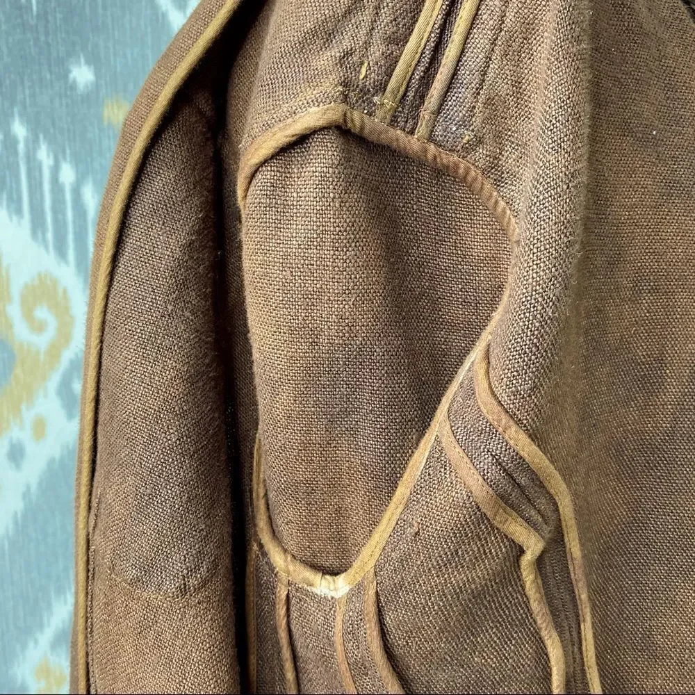 Ralph Lauren Collection Italian Linen Winslow Antique Brown Field Jacket